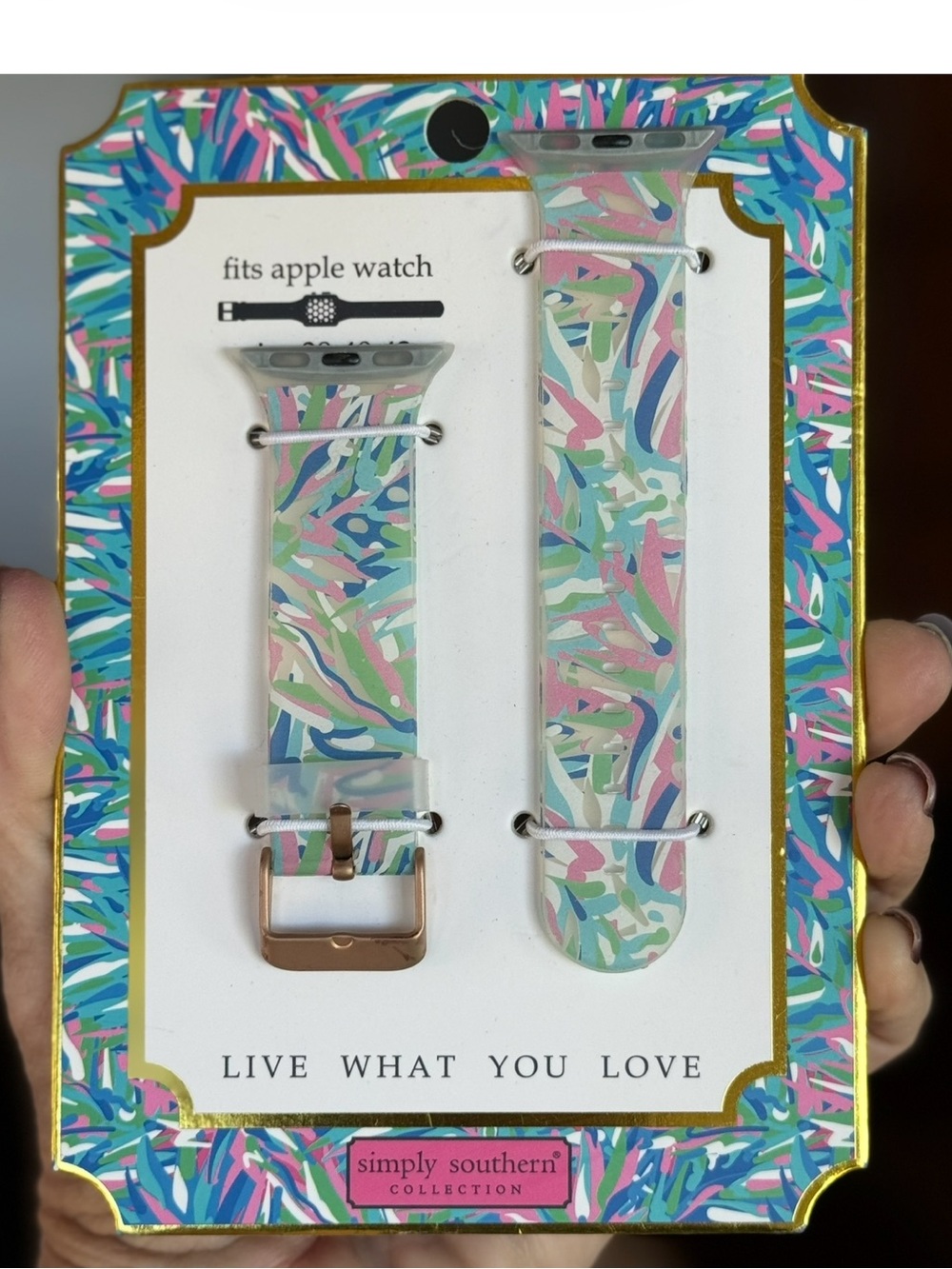 Simply Southern Pastel Abstract Apple Watch Band - Picture 3 of 7